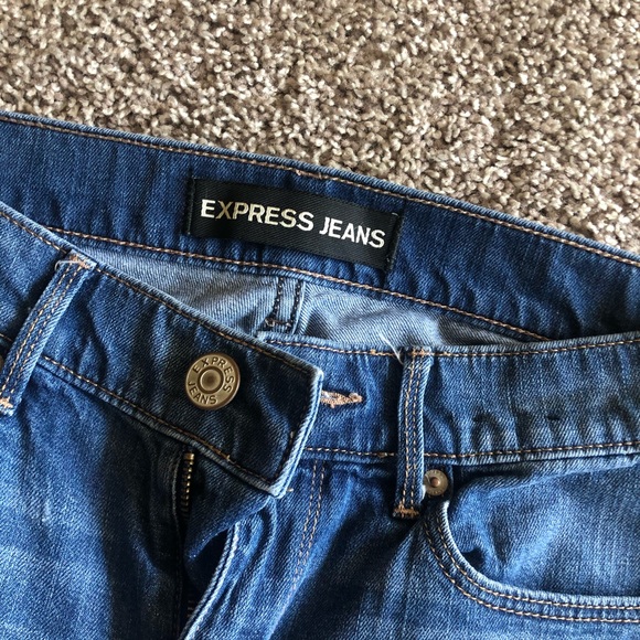 Express Mid rise Distressed Jeans - Picture 4 of 5